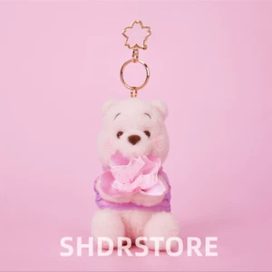 Disney authentic 2025 sakura winnie the pooh plush keychain shanghai disneyland - Picture 1 of 1