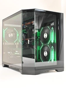 3-side Glass Gaming PC Ryzen 5 16GB DDR4 512 M.2+2 TB HD RTX 3050 Win 11 OFFER - Picture 1 of 7