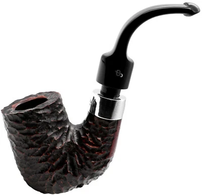 PETERSONS Peterson Pub Pipe 9mm FILTER Rustic Finish Extra Large Bent Oom Paul Briar Pipe
