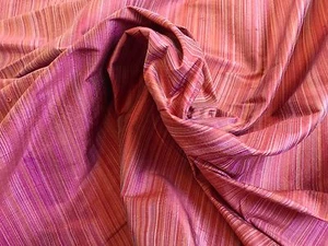 BY YD KRAVET 100% SILK YARN DYED DUPIONI RICH RASPBERRY PINK RED MSRP$1OO+ (A35) - Picture 1 of 4