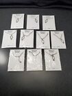 Christian Ichthus Fish 18" Necklace Lot of 10 Silver Tone Bible Gift Prizes