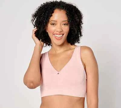 Breezies Seamless Floral Jacquard Wirefree T-Shirt Bra, Ballet Pink 36D A648378 - Image 1 of 4