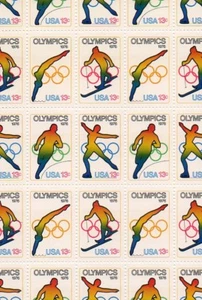 1976 Olympic Games Issue Scott #1695-1698 Full MNH Sheet of 50 13c US Stamps - Picture 1 of 1