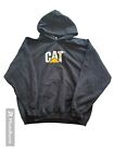 Vintage Caterpillar Sweatshirt Mens XXL Black Y2K CAT Workwear Brand Hoodie