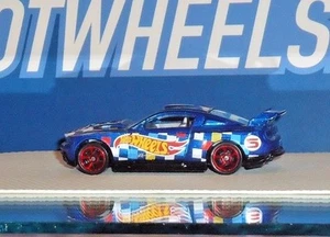 2016 HOT WHEELS RACE TEAM #3/250 Custom '12 Ford Mustang - Blue - Loose - Picture 1 of 5
