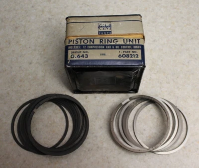Anillos de pistón Chevrolet 1941-53 pieza estándar #608212 Foto 1 de 2