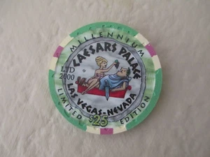 Caesars Palace Las Vegas Millennium 2000 $ 25 Casino Chip - Bild 1 von 2
