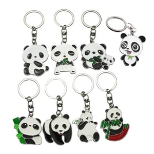 Panda Stype Pendant Keychain Key Ring Alloy 8 Design Graduation Birthday Gift - Picture 1 of 29