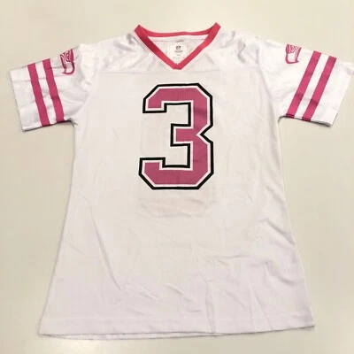 Camiseta Seattle Seahawks branca e rosa NFL Russell Wilson #3 feminina média (7/8) - Imagem 1 de 3