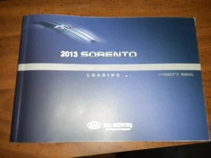 2013 Kia Sorento Owner's Manual (JUST THE MANUAL) - Picture 1 of 1