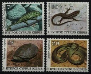 Chipre 1992 - Mi-Nr. 794-797 ** - MNH - Reptiles / Reptiles - Imagen 1 de 1