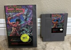 NES Wizards & Warriors Cartridge + Rental Case Nintendo Game