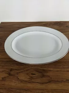 Serving Platter White Double Platinum By JCPenney Home Collection - Picture 1 of 3