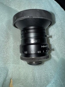 KOWA Lens LM8HC (for 1” CCD) 8mm/F1.4 Manual C-Mount. HR975NCN3H1198 - Picture 1 of 5