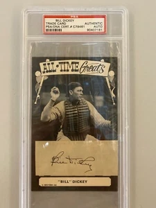 Bill Dickey Signed Psa/dna Tcma Exhibit Postcard Autograph Authentic Free Ship - Picture 1 of 3