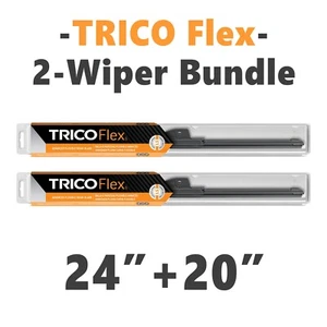 Juego de 2 limpiaparabrisas conductor + pasajero: cuchillas de haz Trico Flex 24"" + 20"" 18-240/18-200 - Imagen 1 de 18