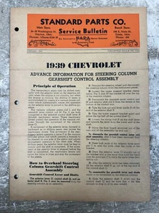 Original '37 & '39 Chevy, '36 Dodge & '36 Pontiac Service Bulletin, Feb. 1939 - Picture 1 of 4