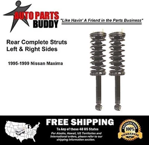 2 New Rear Complete Struts Lifetime Warranty Free Shipping 1995-1999 Maxima - Picture 1 of 4