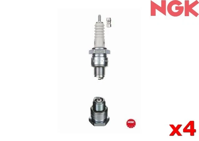 NGK Spark Plug FOR Volkswagen Karmann Ghia 1966-1969 1500 Coupe B5HS x4 - Image 1 of 1