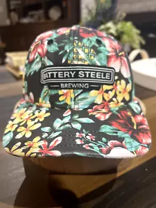 Battery Steele Brewing Co. Floral Baseball Cap - Snap Adjustment One-Size - Picture 1 of 15