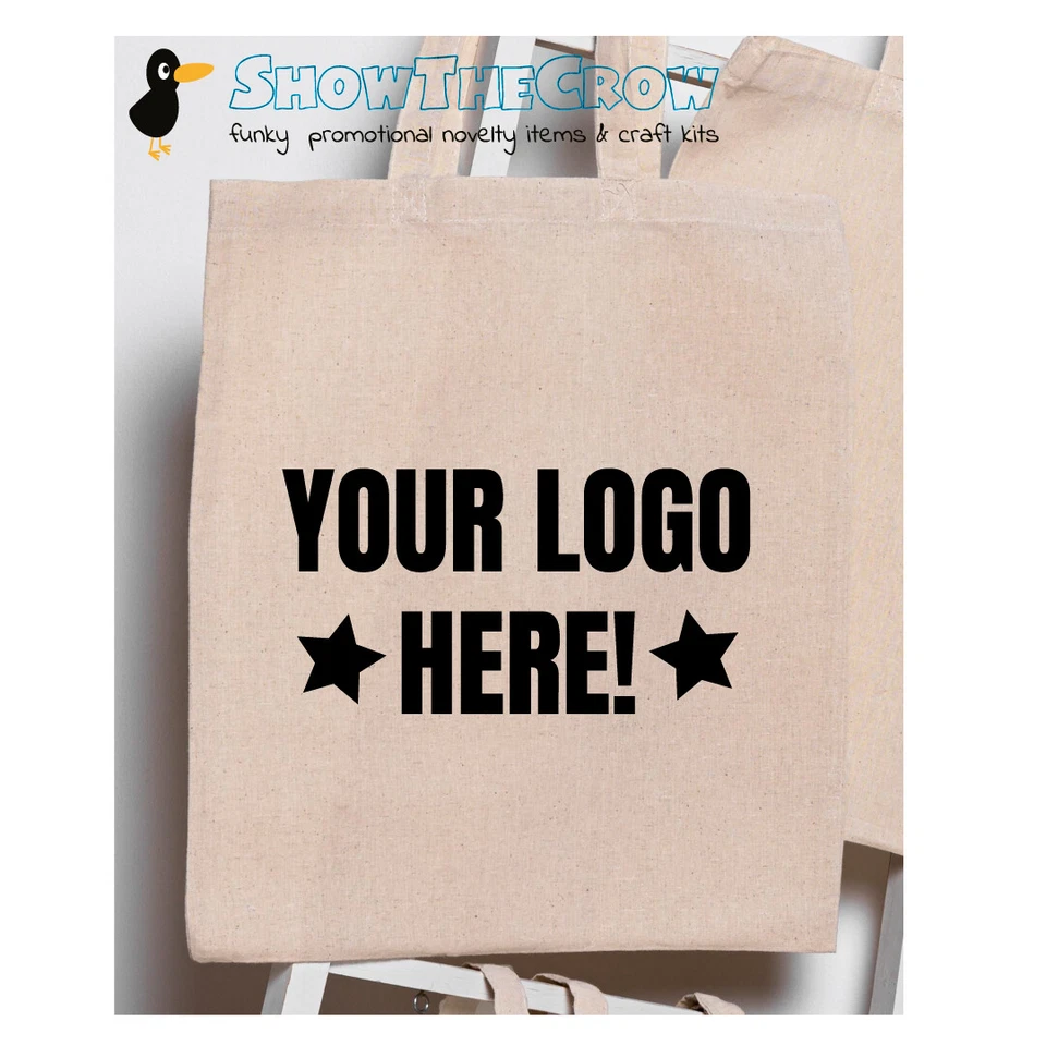 "Personalised Tote Bag"  100% Premium Cotton Tote Gift Shoppers Bag Business ... - Image 1 of 1