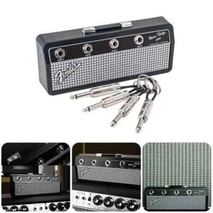 Fender Gitarrenstecker Schlüsselanhänger Halter selbstklebend Schlüsselhalter 4 Stecker - Bild 1 von 3