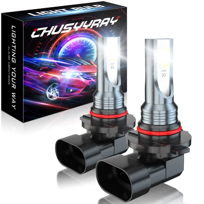 9145 H10 9140 6000K White LED Fog Light Bulbs For Chrysler Sebring 2007-2009 - Image 1 of 4