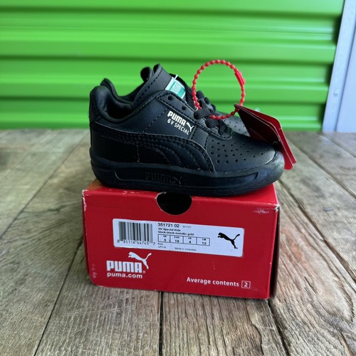 Scarpe casual sneakers nere Puma Gv Special bambino taglia 4 351721 02 nuove con scatola