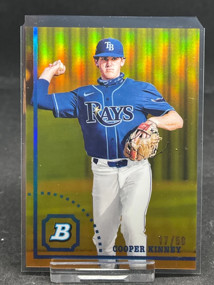 2022 Bowman Heritage Cooper Kinney Gold Refractor SP #'d 17/50 Rays - Image 1 of 1