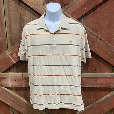 Camisa Polo Unionbay Y2K De Colección Para Hombre Talla Grande Surfer Patinador Tostado Beige Calle Foto 1 de 4