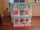 Vintage 1993 Fisher Price Loving Family Dream Dollhouse + Furniture, People