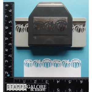 EK SUCCESS PAPER CRAFT PUNCH PUMPKINS DEEP EDGE BORDER SLIM LOCK #A28 - Picture 1 of 2