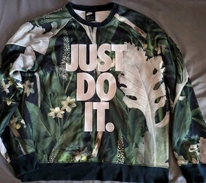 Nike NSW Herren Sweat Pullover Gr.L floral sehr selten blumen print wie neu... - Bild 1 von 7