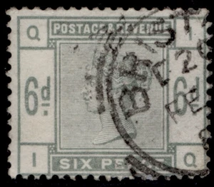 GB QV SG194, 6d dull green, FINE USED. Katze 240£. CDS IQ - Bild 1 von 1