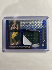 2023 Certified Freshman Fabric Mirror Auto Blue Etch Sean Clifford Packers 16/20