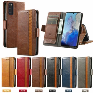 Leather Magnetic Wallet Cover Case For A01 A11 A41 A12 A02S A42 A52 A72 - Picture 1 of 16