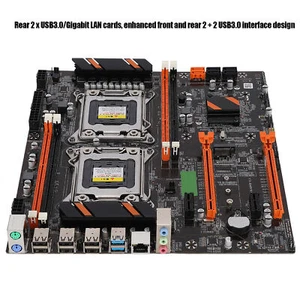 Placa madre de escritorio doble zócalo incorporado trasero 2 X juego de tarjetas USB3.0/Gigabit LAN - Imagen 1 de 18