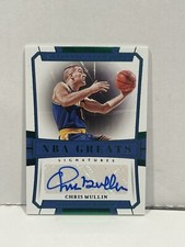 2018-19 National Treasures NBA Greats Signatures Emerald Chris Mullin auto/5 HOF