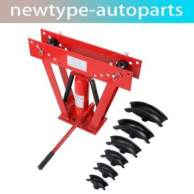 Dobladora de tubos hidráulica manual de 12 toneladas con 6 troqueles herramientas de tubo de escape doblado de tuberías Foto 1 de 4