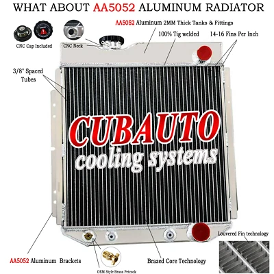 3 Rangées Aluminium Radiateur Pour FORD MUSTANG 260 289 4.3L 4.7 V8 1964-1966 - Imagen 1 de 4