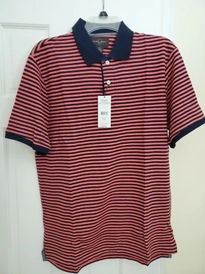CAMISA POLO NEGRA MARRÓN 1826 PARA HOMBRE CORAL ESPECIADO 100% ALGODÓN NUEVA S/P  Foto 1 de 4