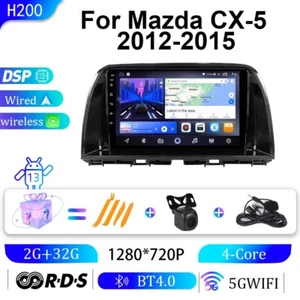 Per Mazda CX5 CX-5 2012-2015 CarPlay Android 13 Autoradio GPS Unità Testa - Foto 1 di 21