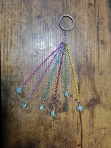 Handmade Chain Keychain With Beads - Picture 1 of 4