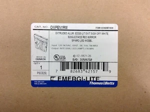 Letrero de salida LED iluminado borde Thomas & Betts OWPEN1RM **Envío gratuito** - Imagen 1 de 2
