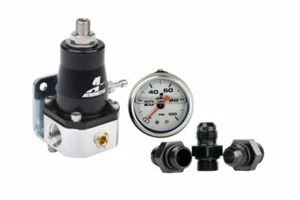 Regulador de presión de combustible aerodinámico y kit de montaje con medidor de líquidos y accesorios. - Imagen 1 de 9