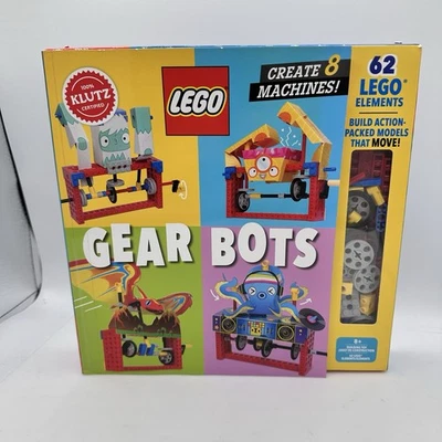 New Open Box Klutz LEGO Gear Bots Kit Create 8 Machines Technic Bricks - Image 1 of 4