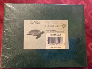 New & Sealed Department 56 Sea  Turtle BEJEWELED BOX - Picture 1 of 4