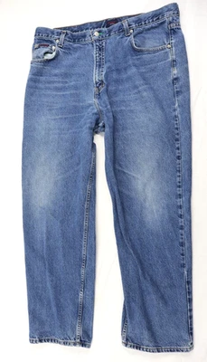 Vintage Tommy Jeans Men's 42x32 (*42/31) Blue Straight Leg Cotton Denim Pants - Image 1 of 4