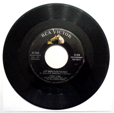 Perry Como: Just Born (To Be Your Baby) 1959 RCA 47-7541 Indianapolis Press VG Foto 1 de 4