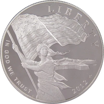 Star-Spangled Banner Commemorative 2012 P 90% Silver Dollar Proof $1 Coin - Image 1 of 2